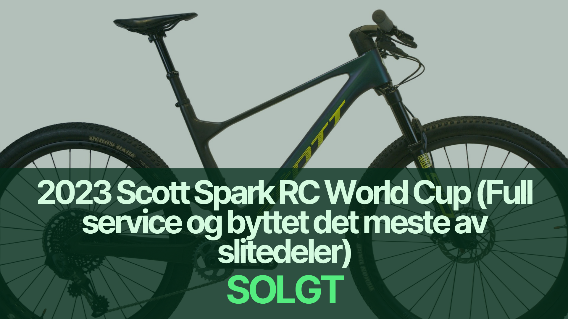 Scott Spark RC World Cup 2023 – Elektronisk 12-Speed Trailkarbonramme ...